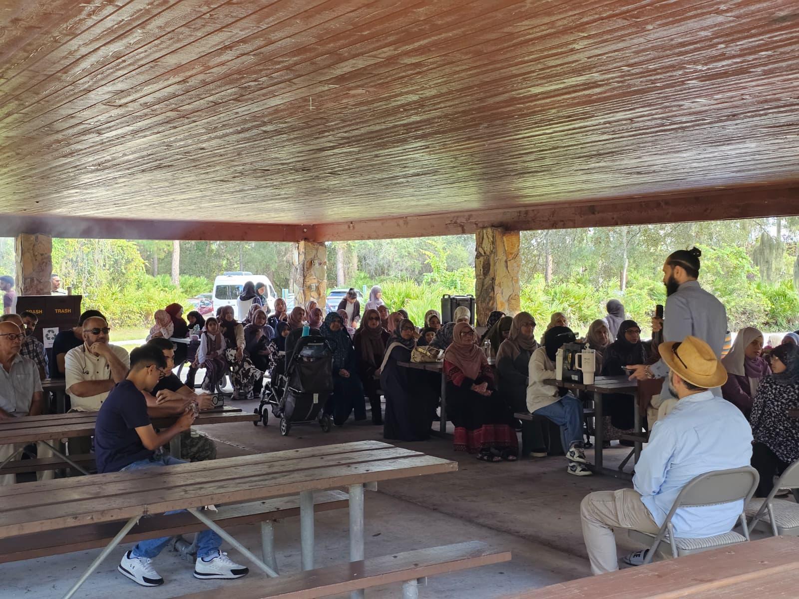 Community gathering at Illuminating Hearts Institute